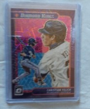 2021 Donruss Optic Diamond Kings Pink Velocity Prizm /249 Christian Yelich #24