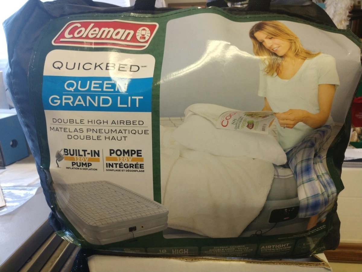 Coleman Queen Double High Quickbed Combo with Pump