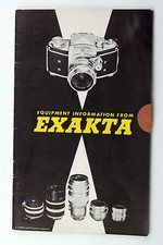 189319 Exakta 1954 Informational Brochure Genuine Original