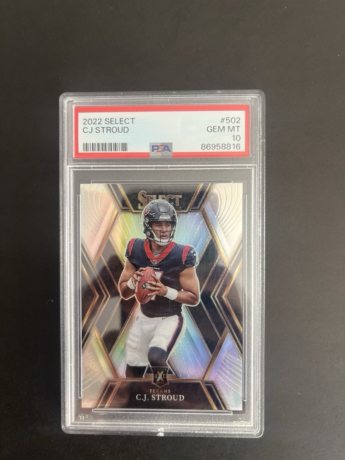 CJ Stroud Panini Select RXC Holo RC PSA10 2022