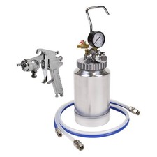 Sealey Pressure Pot System with Spray Gun & Hoses 1.8mm Set-Up Pressure Feed Gun