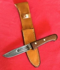 WW2 KINFOLKS RARE UTILITY KNIFE - NEW HANDLE & NEW SHEATH - UNIQUE