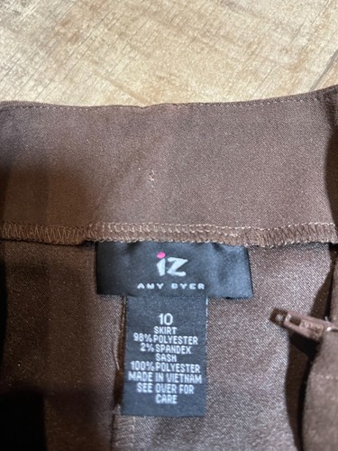 Amy Byer Skirt Girls Size 10 Youth Brown with Belt Loops - Picture 4 of 4