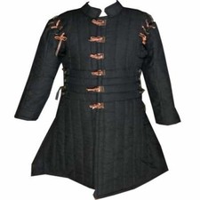 Medieval Gambeson thick padded coat Aketon vest Jacket Armor Halloween Gift