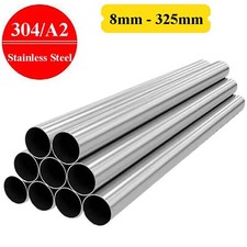 Länge 300mm Edelstahlrohr A2 VA Edelstahl Rohr Rundrohr Rohrleitung Rundprofil