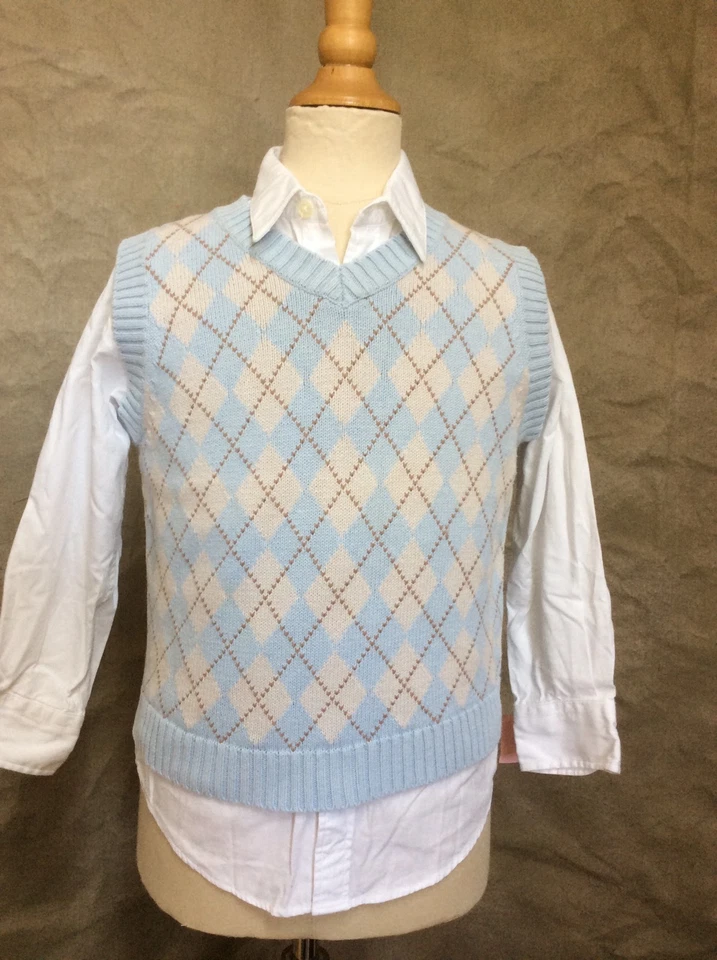 CAMISA DE VESTIR BLANCA 100 % algodón manga larga 5 NORDSTROM CLASSIC para niños Foto 3 de 3