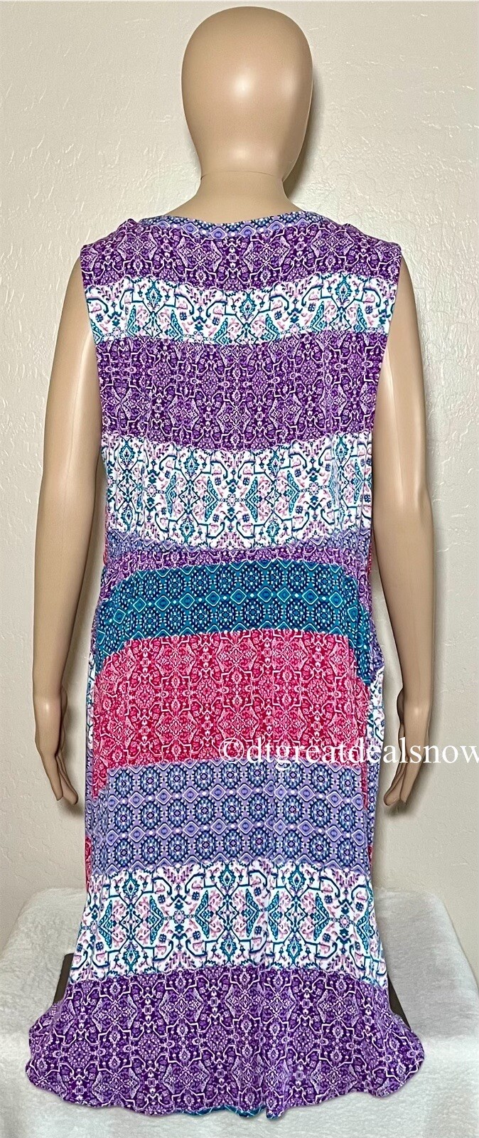 Torrid Multicolor Boho Mini Texture Sleeveless Dr… - image 4