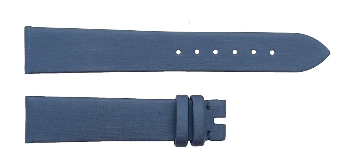 Authentic Chopard 16MM Satin Silky Watch Strap Band Navy Chopard 16mm x 14mm Navy Blue Satin Watch Band Strap 105/70  main image 2