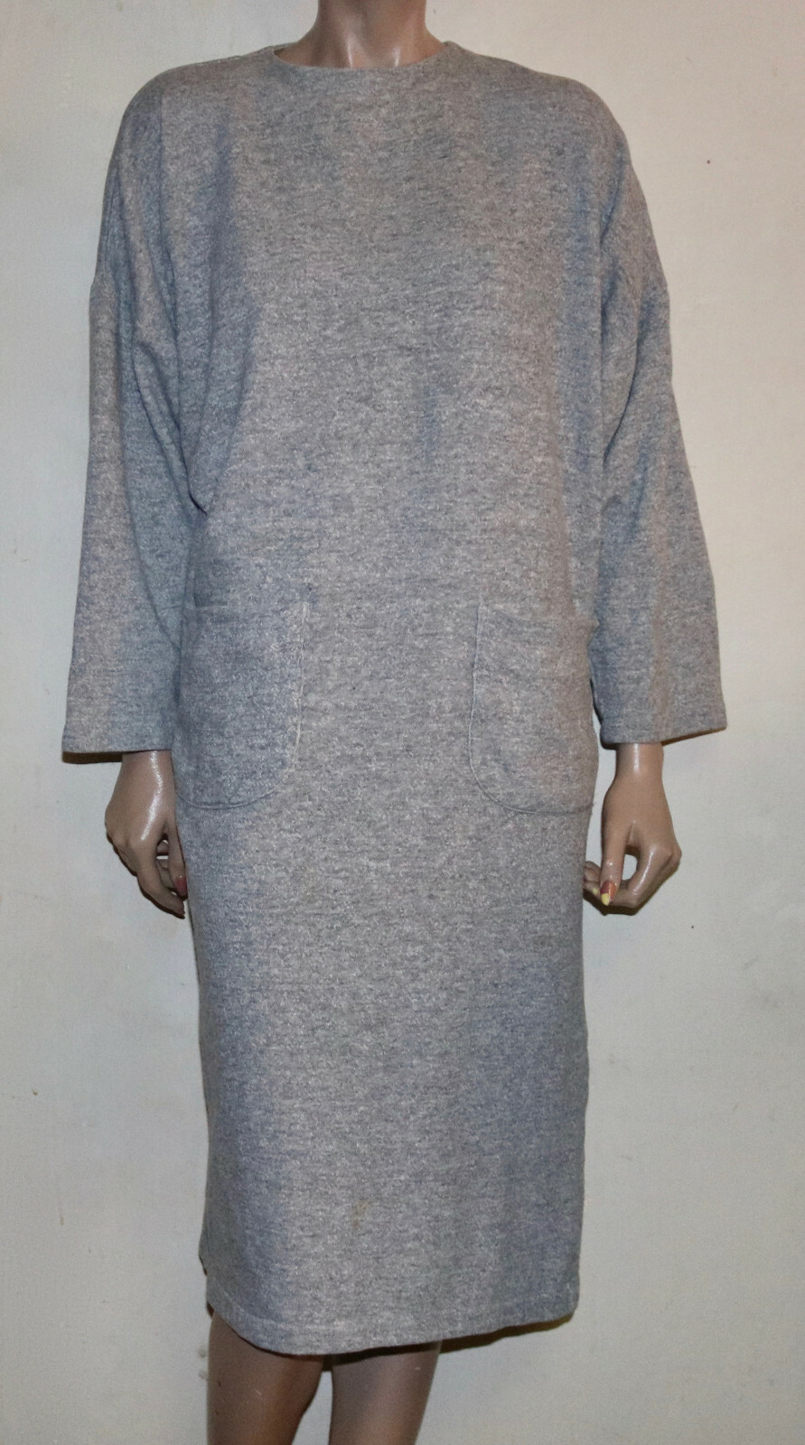 NORMA KAMALI vintage HEATHER GREY SWEAT 