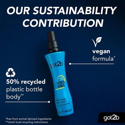 Schwarzkopf Got2b - Spray Per Capelli Da Spiaggia Opaco, 1 Confezione Da 200 Ml - Foto 12