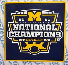   2023 NATIONAL CHAMPIONS MICHIGAN WOLVERINES COLOR DECAL STICKER 2024