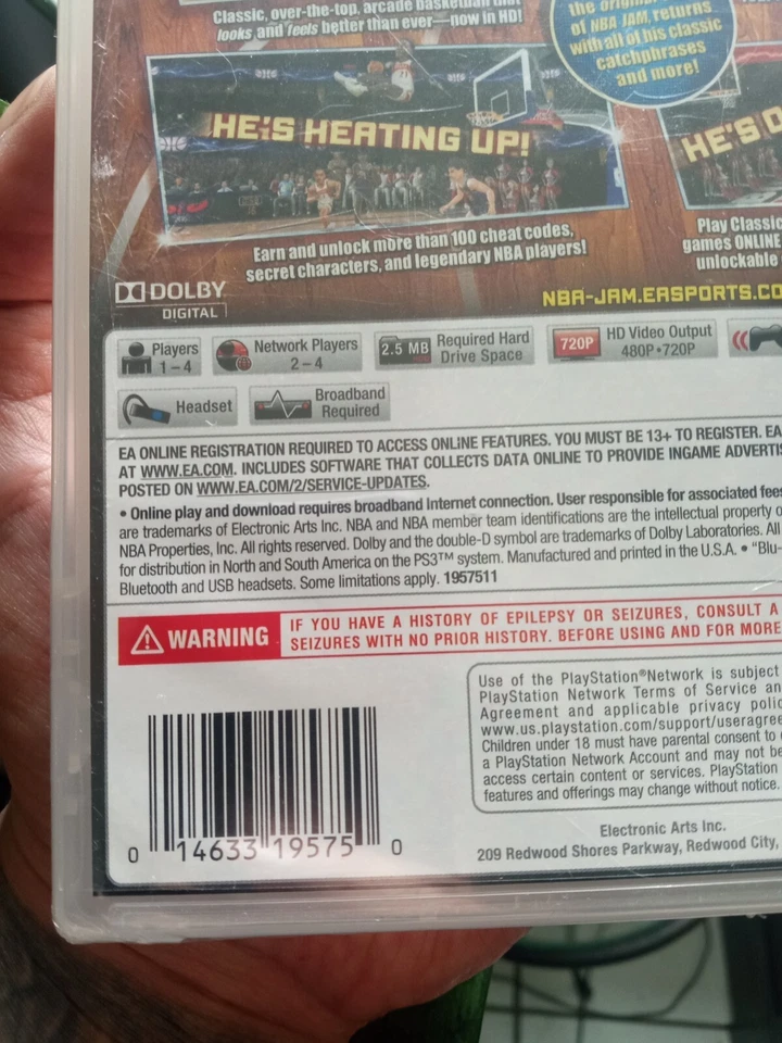 PS3 NBA Jam Brand New Sealed Rare - Image 4 of 4