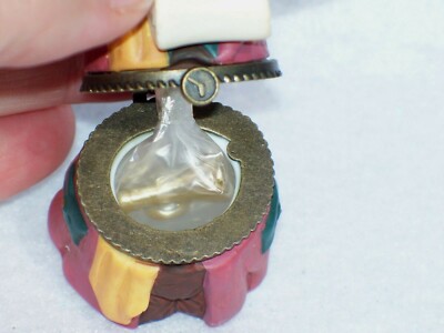小物 NICENESS BELL Dept. 56 Hinged Trinket Box Christmas Bell Ringer Decoration NOS