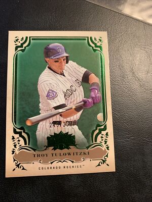 #65 Troy Tulowitzki Rockies,￼2013 topps triple threads Emerald /250 ￼B38c