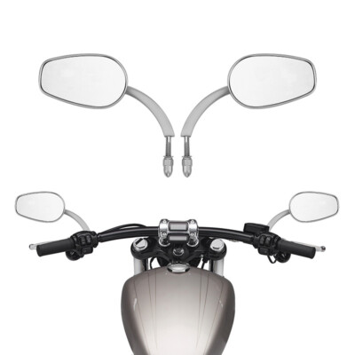 8mm Rearview Side Mirrors Fit For Harley Touring Electra Glide