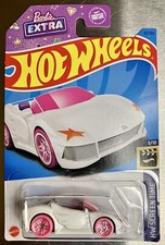 Hot Wheels Barbie Extra White With Pink Tires 2023 HW Screen Time 3/10