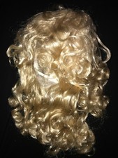 girls women one size fits most BLONDE CURLY WIG HALLOWEEN COSTUME WEAR CLEAN sup