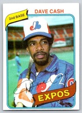 1980 Topps #14 Dave Cash Baseball Card Montreal Expos