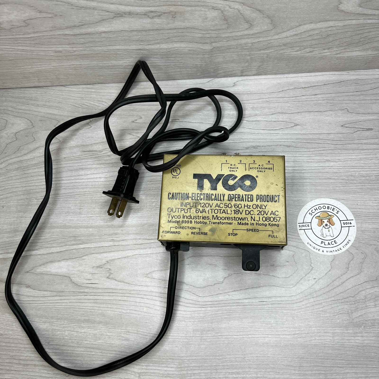 TYCO 899B Model Train Power Pack Transformer Hobby Controller TESTED