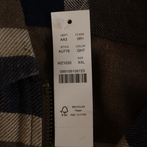 New J. Crew Wallace & Barnes Mens Zip-front Shirt-Jacket Size 2XL Plaid - Picture 4 of 10