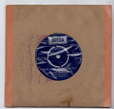 (O123) Engelbert Humperdinck, Three Little Words - 1968 - 7'' vinyl