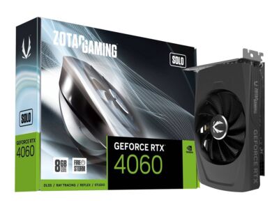 ZOTAC GAMING GeForce RTX 4060 8GB Solo DLSS 3 GDDR6 128-bit Graphics Card