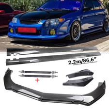 Carbon Fiber Front Bumper Lip Spoiler For Mazda Protege 86.6side Skirt Body Kit