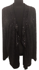 **** NEXT BLACK SEQUIN JACKET, UK 10 ****