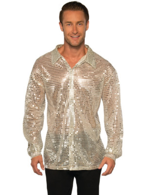 silver sequin disco dress