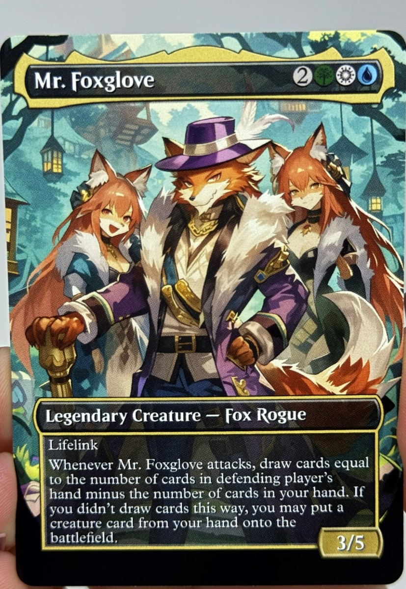 Mr. Foxglove Proxy Card with Custom designed art | eBay