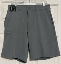 NWT Roundtree  Yorke Performance size 32 heather grey classic fit shorts mens