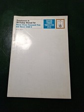 Rover 3500S Three Thousand Five Supplement To Workshop Manual 606710 1st Issue