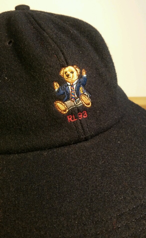 Rare NOS Vintage Polo Ralph Lauren 1993 Sit-down Bear long bill