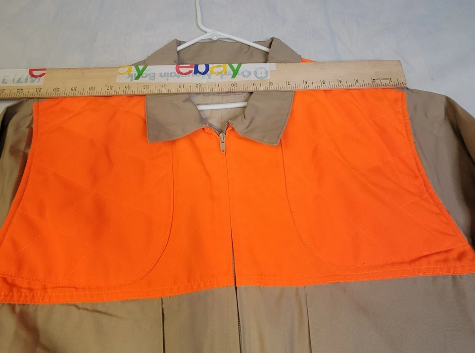 Redhead Hunting Shooting Coat Shirt Men 2XL Tan Orange Long Sleeve Padded New - Image 4 of 4