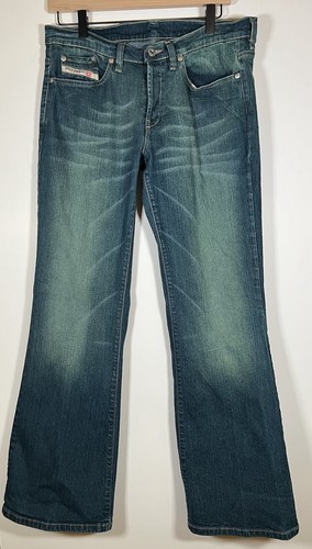Vintage 90s Diesel Industry low rise bootcut jeans sz 32x29 button fly retro