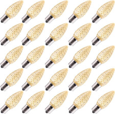25 Pack C9 Led Replacement Christmas Light Bulb, C9 Shatterproof Led Bulb for Ch