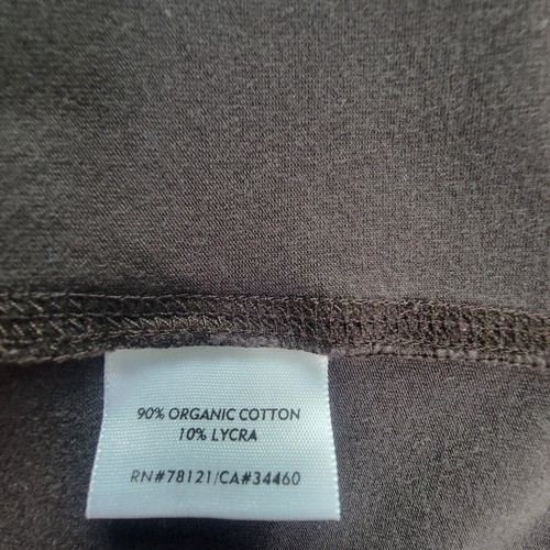 Eileen Fisher Womens XL Organic Cotton Hoodie Full Zip Jacket Made In USA Brown - Picture 9 of 10