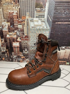 MENS RED WING 938 BROWN LEATHER  BOOTS 15 EE MADE IN USA SOFT TOE VINTAGE