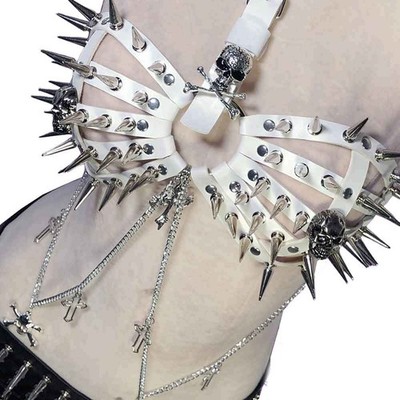 Goth Tops Emo Clothing Grunge Y2K Punk Rock Clothes Gothic Tank Spiked