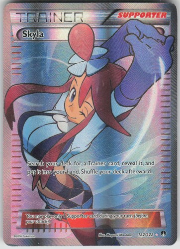 Pokemon Skyla 122/122 XY - BREAKpoint Holofoil Ultra Rare NM