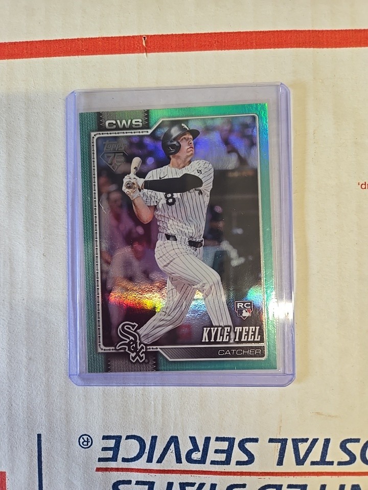 Kyle Teel Chicago White Sox 2026 Topps Series 1 Aqua Rainbow Foil RC #201