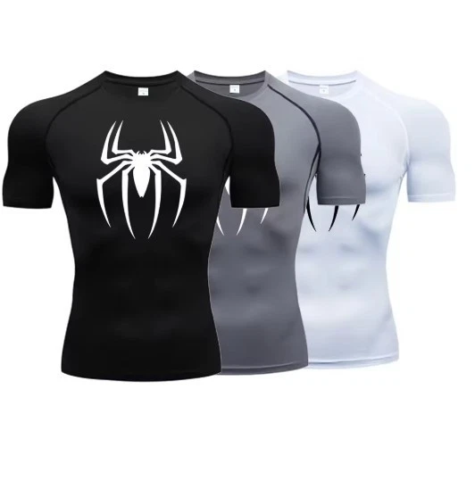 Marvel Maglietta Uomo/Donna Con Simboli Di Spider-Man – Colore Rosso/Nero, 100% Cotone, Girocollo, Manica Corta, Taglia L