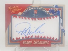 2019 Panini Leather & Lumber Patrick Wisdom #149 Rookie Signatures Baseball /175