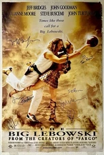 The Big Lebowski Original Movie Poster Signed By Cast And Crew SWAU Jeff Bridges