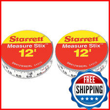 Starrett Tape Measure Stix with Adhesive Backing - Mount to Work Bench, Saw Tabl