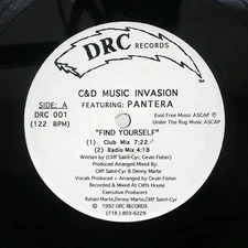 C & D MUSIC INVASION FIND YOURSELF DRC DRC001 US VINYL 12