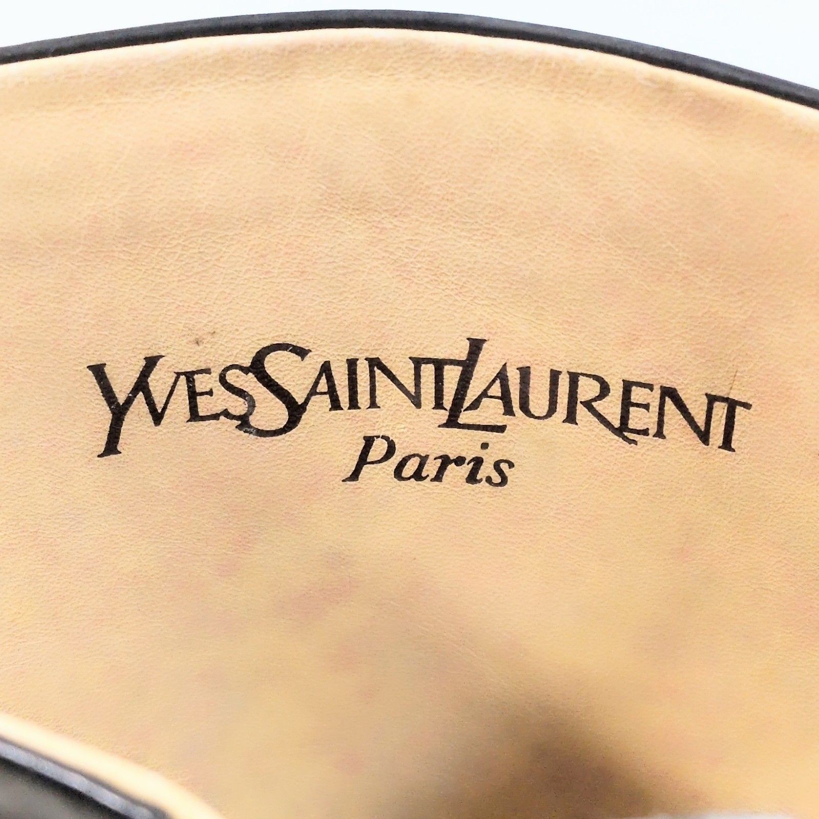 Saint Laurent Long Boots Shoes EU 35.5 US 5.5 Leather Black Authentic thumbnail 8