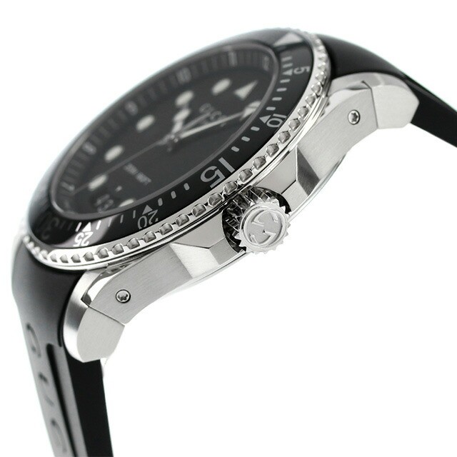 Unused GUCCI Dive YA136204B Black Analog Quartz 45MM Unisex Watch