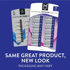 Member's Mark UPN-166262 C Alkaline Batteries - 12 Pack