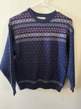 Girls 2 Pc Blue Sweater And Sweat-pant Set Size L 10/12 
